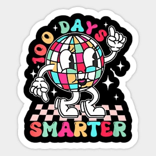 Groovy 100 Days Smarter Happy 100Th Day Of School Teacher Sticker